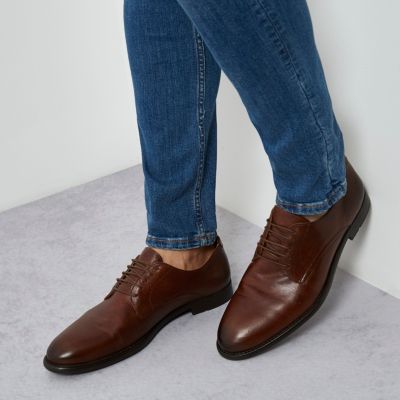 Tan leather smart shoes